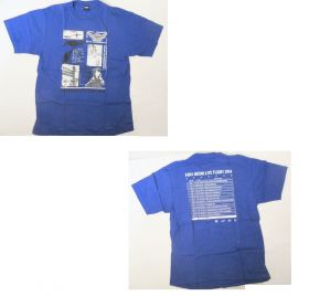 水樹奈々(NANA) LIVE FLIGHT 2014 限定 Tシャツ ブルー 神奈川限定
