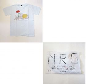 YUKI(ユキ) YUKI concert New Rhythm Tour 2008 Tシャツ(武道館限定ブルー)
