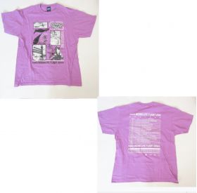 水樹奈々(NANA) LIVE FLIGHT 2014 Tシャツ(LIMITED TEE) パープル シンガポール