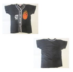 B'z(ビーズ) LIVE-GYM Pleasure 97 FIREBALL ベースボールシャツ