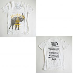 Mr.Children(ミスチル) STADIUM TOUR 2011 SENSE -in the field- NOSE(ゾウ) Vネック Tシャツ