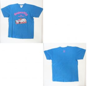 superfly(スーパーフライ) 5th anniversary Super live GIVE ME TEN!!!!!  Tシャツ(ブルー）