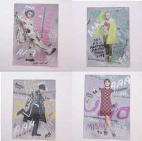 AAA(トリプルエー) FAN MEETING ARENA TOUR 2018～FAN FUN FAN～ クリアファイル 4種セット 浦田直也 末吉秀太 日高光啓 宇野実彩子