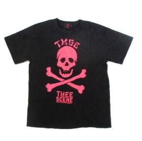 THEE MICHELLE GUN ELEPHANT(ミッシェル) THEE SCENE -LAST HEAVEN　031011- Tシャツ ブラック ピンクロゴ フィルムツアー 2009