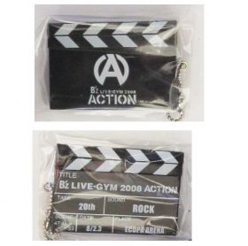 B'z(ビーズ) LIVE-GYM 2008 -ACTION- キーホルダー デニム生地