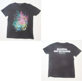 SCANDAL(スキャンダル) ARENA LIVE 2014『360°』＆『FESTIVAL』 Tシャツ ブラック 大阪城ホール 限定