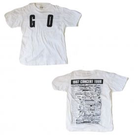 チェッカーズ(CHECKERS) 1987 CONCRET TOUR "GO" Tシャツ ホワイト