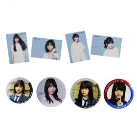 欅坂46(けやきざか46) セット商品 ポストカード 4枚 缶バッジ 4個セット渡邊理沙 石森虹花 土生瑞穂　ひらがなけやき　あゆみ 等