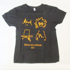 SEKAI NO OWARI(セカオワ) 2013 Summer 2013 Tシャツ 黒