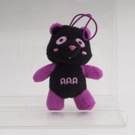 AAA(トリプルエー) アミューズメント景品 え～パンダキーホルダー黒 (紫)
