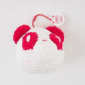 AAA(トリプルエー) 限定販売 え～パンダあみぐるみキーホルダー(赤)