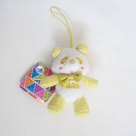 AAA(トリプルエー) アミューズメント景品 え～パンダリボンネクタイマスコット(黄)