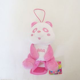 AAA(トリプルエー) アミューズメント景品 え～パンダ 肩のりぬいぐるみ 桃