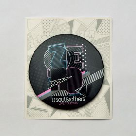 三代目 J Soul Brothers(JSB) LIVE TOUR 2012 「0~ZERO~」 ドット ビッグ缶バッジ