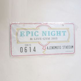 B'z(ビーズ) LIVE-GYM 2015 -Epic Night- メモリアルプレート　東京　味の素スタジアム　6月14日