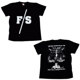 SiM(シム) その他 Tシャツ ブラック 大炎上 FIRE BALL×SiM