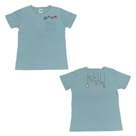 Mr.Children(ミスチル) Hall Tour 2017 ヒカリノアトリエ ポートレイト Tシャツ グレイッシュブルー ポケット付