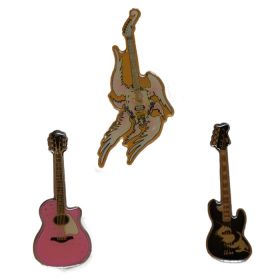 THE ALFEE(ジ・アルフィー) AUBE 2007 天河の舟 ピンバッジ 3点セット ギター