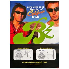 B'z(ビーズ) ポスター LIVE 2002 Rock'n Roll California カリフォルニア