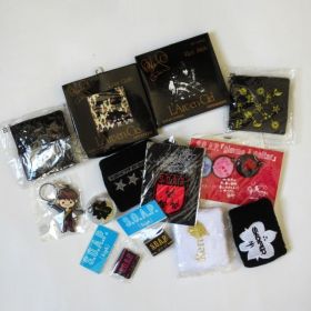 L'Arc～en～Ciel(ラルク) セット商品 KEN 関連 キーホルダー リストバンド バッジ ギタークロス ストリングス フェルナンデス 等 セット SOAP