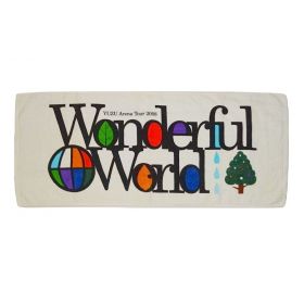 ゆず(YUZU) YUZU ARENA TOUR 2008 WONDERFUL WORLD フェイスタオル ホワイト