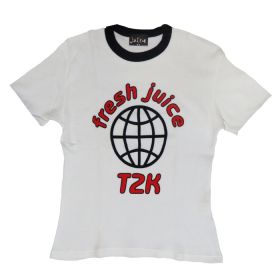 B'z(ビーズ) LIVE-GYM Pleasure 2000 juice Tシャツ ホワイト ワッフル