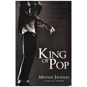 マイケル・ジャクソン(キング・オブ・ポップ) ポスター King Of Pop B&W