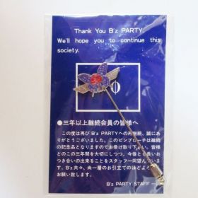 B'z(ビーズ) その他 party ピンブローチ 3年以上継続特典