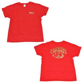 MAN WITH A MISSION(マンウィズ) その他 Tシャツ レッド ゴールドロゴ
