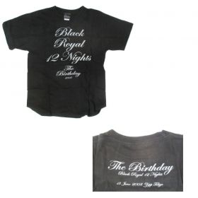 The Birthday(ザ・バースデイ) BLACK ROYAL 12 NIGHTS Tシャツ ブラック 2008年6月13日 Zepp Tokyo