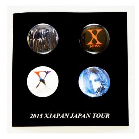 X JAPAN(エックス) WORLD TOUR 2015-2016 IN JAPAN 缶バッジセット