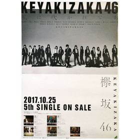 欅坂46(けやきざか46) ポスター 告知 風に吹かれても
