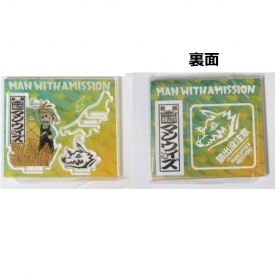 MAN WITH A MISSION(マンウィズ) The World's On Fire TOUR 2016 ご当地アクリルプレート アクリルスタンド 4/28 新潟LOTS ステッカー入り