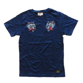 MAN WITH A MISSION(マンウィズ) Dead End in Tokyo TOUR 2017 和柄 Tシャツ ネイビー