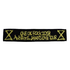 ONE OK ROCK(ワンオク) 2018 AMBITIONS JAPAN DOME TOUR マフラータオル ブラック
