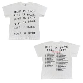 RIZE(ライズ) その他 Tシャツ ホワイト TOUR 2017 RIZE IS BACK