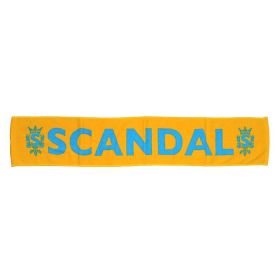 SCANDAL(スキャンダル) オフィシャルグッズ マフラータオル ロゴ イエロー×ブルー
