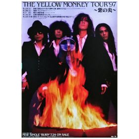 THE YELLOW MONKEY(イエモン) ポスター TOUR 97 ?紫の炎? 告知 BURN