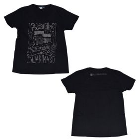 [Alexandros](ドロス) TOUR 2015 ご馳走にありつかせて頂きます ご馳走Tシャツ ブラック FINAL幕張メッセ限定