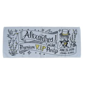 [Alexandros](ドロス) Premium V.I.P. Party フェイスタオル ホワイト