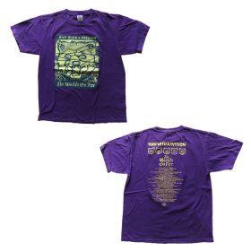 MAN WITH A MISSION(マンウィズ) The World's On Fire TOUR 2016 W.O.Fツアー Tシャツ LINE ver パープル