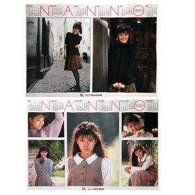 南野陽子(ナンノ) ポスター 富士フィルム 1988 カレンダー 両面