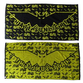 SiM(シム) その他 マフラータオル ブラック×グリーン silence iz mine