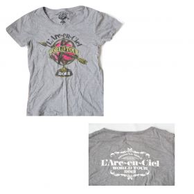 L'Arc～en～Ciel(ラルク) 20th L'Anniversary WORLD TOUR 2012 THE FINAL ツアーTシャツ グレー