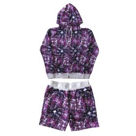 でんぱ組.inc(でんぱ) オフィシャルグッズ 最上もが バタフライパターンセットアップ ジャージ パープル DOWBL コラボ 2015