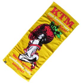 ケツメイシ(KTM) 15th Anniversary 『一五の夜』 ～今夜だけ練乳ぶっかけますか？～ タオル イチゴガール イエロー