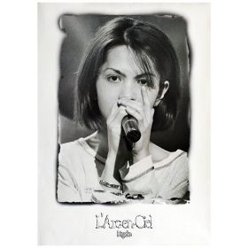 L'Arc～en～Ciel(ラルク) ポスター HYDE 歌唱 モノクロ