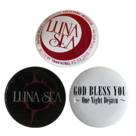 LUNA SEA(ルナシー) GOD BLESS YOU -One Night Dejavu- 缶バッジ 3個セット
