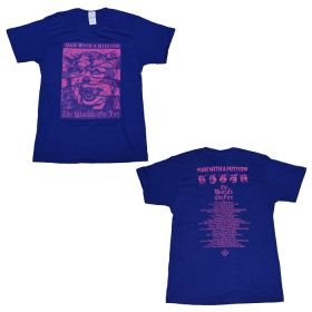 MAN WITH A MISSION(マンウィズ) The World's On Fire TOUR 2016 W.O.Fツアー Tシャツ 日替わりカラー ジャパンブルー