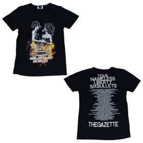 the GazettE(ガゼット) TOUR10 NAMELESS LIBERTY SIX BULLETS ブラック Tシャツ